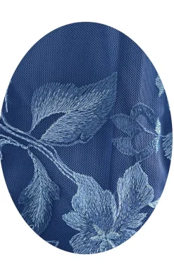 3/4 Sleeve Embroidered Mock Twinset With Hook Neck Closure And Scoop Neck Solid Tank