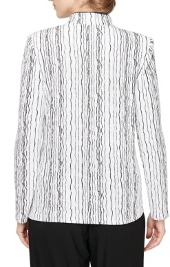 Drizzle Printed Zip Jacket With Long Sleeves