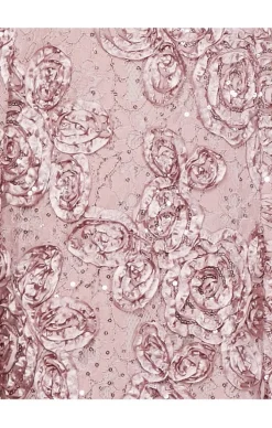 Long Tte Sequin Lace Off-The-Shoulder Dress