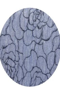 Metallic Knit Blouse With Pointed Double Tier Hem