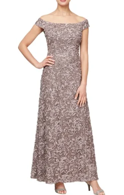 Off The Shoulder Soutache Dress