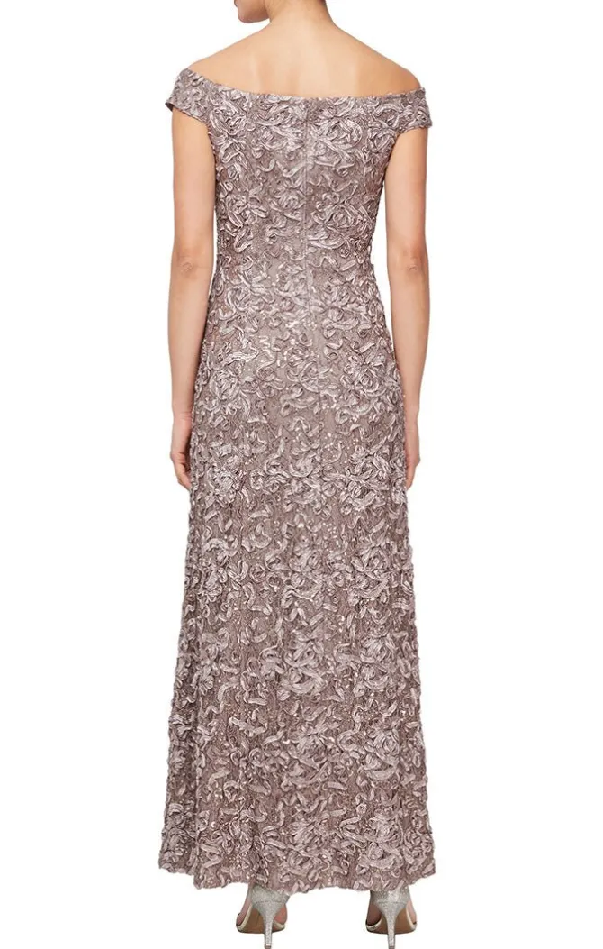 Off The Shoulder Soutache Dress