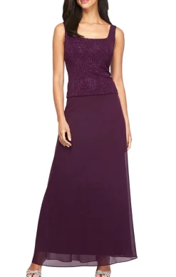 Petite Glitter Jacquard Knit Jacket Dress With Mandarin Neckline