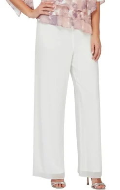 Petite Silky Chiffon Basic Pant