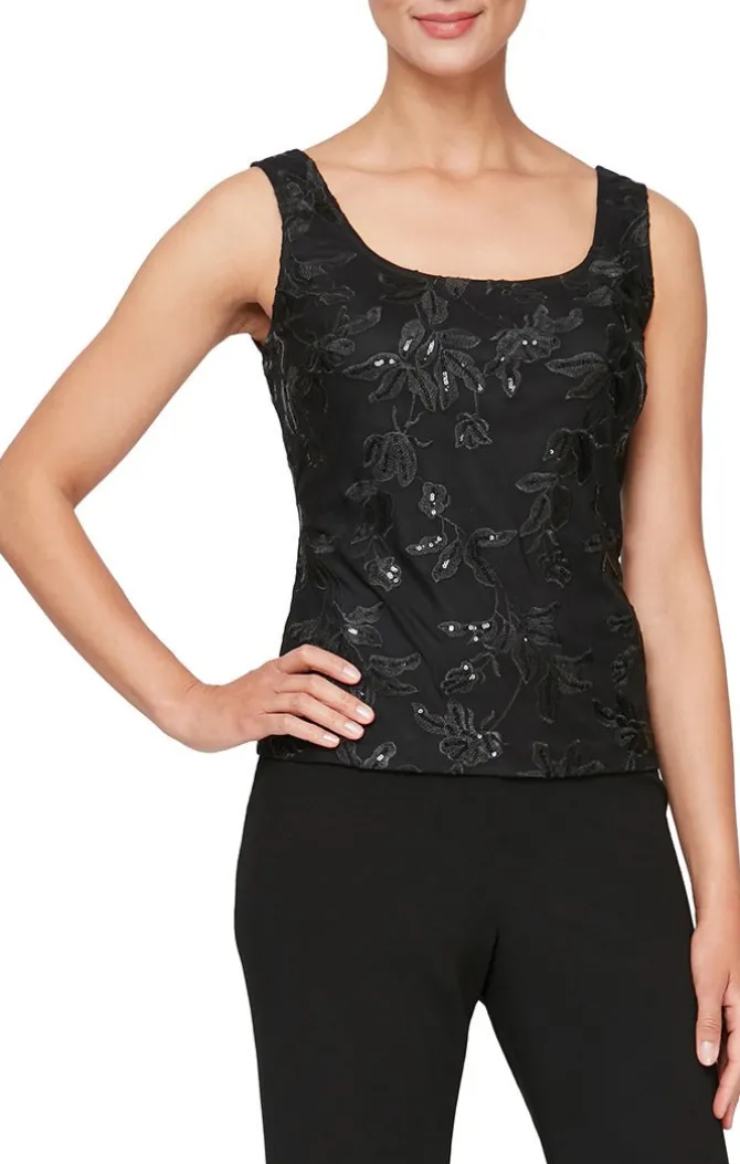 Plus Embroidered Twinset With Elongated Button Front Jacket