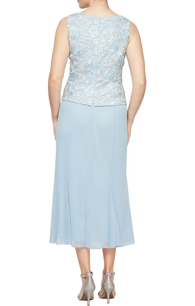 Regular Tea-Length Jacket Dress With Corded Detail Bodice & Jacket