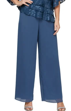 Straight Leg Chiffon Pant