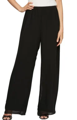 Straight Leg Chiffon Pant