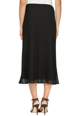 Tea-Length A-Line Georgette Skirt