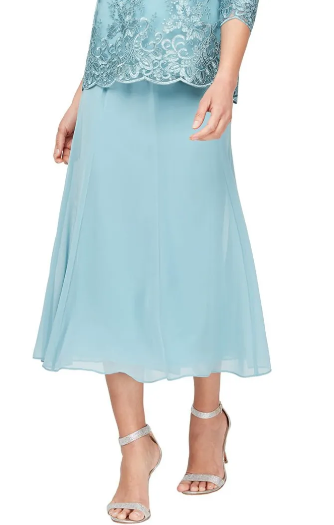 Tea-Length Chiffon Skirt