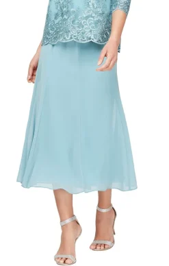 Tea-Length Chiffon Skirt