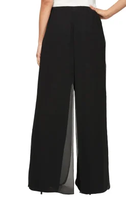 Wide Leg Chiffon Carwash Pant
